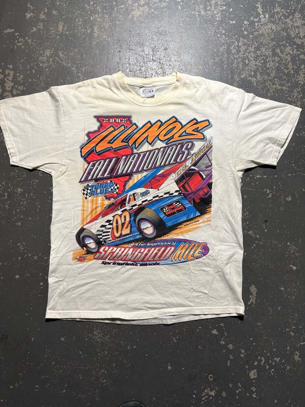Hanes 2002 Illinois Fall Nationals Springfield Mile T-Shirt Size L
